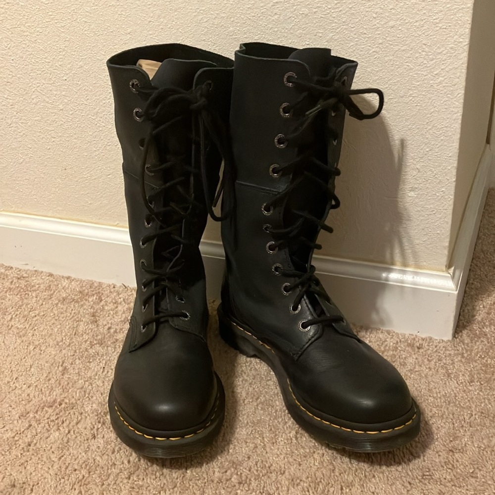 Dr. Martens Hazil Black Combat Boots